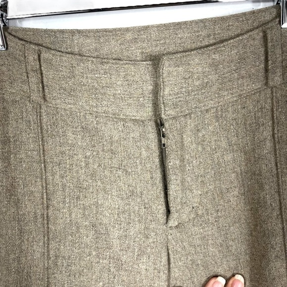 American Eagle Low Rise Wool Rise Straight Leg Trousers, Tan Tweed, Size 6 - Picture 2 of 10